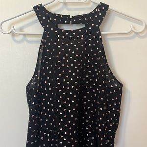 3/&20. Pink Polka Dot Peplum Top